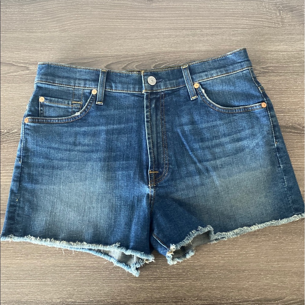 7 For All Mankind Denim Distressed Shorts